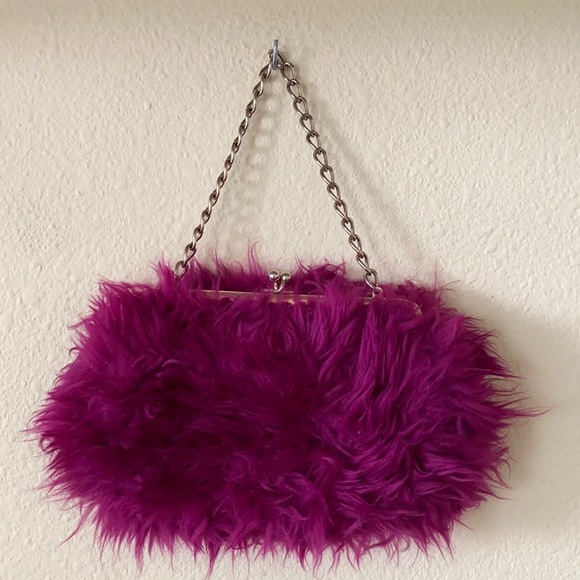 Handbags - Funky Faux Fur Handbag